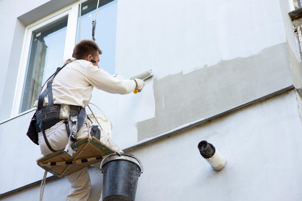 Peinture mur extérieur à bruxelles